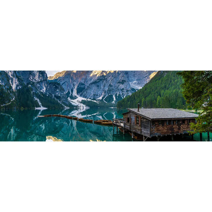 Acrylbild Pragser Wildsee Panorama Quer