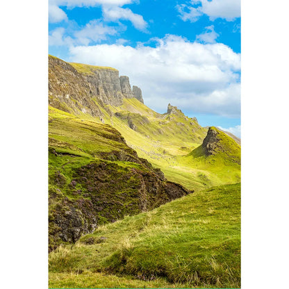 Alugebürstet Quiraing Schottland Hochformat