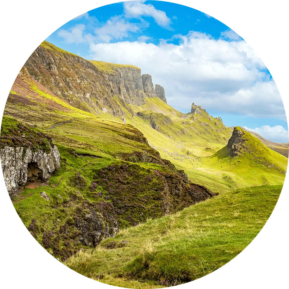 Aludibondbild Quiraing Schottland Kreis