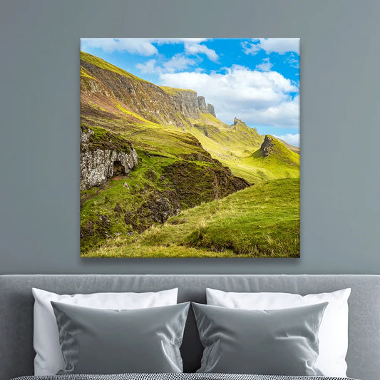 Acrylbild Quiraing Schottland Quadrat