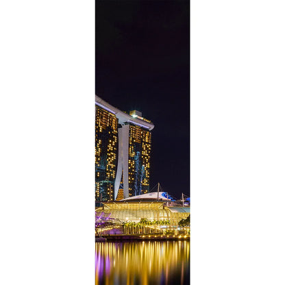 LED Bild Singapur Panorama Hoch