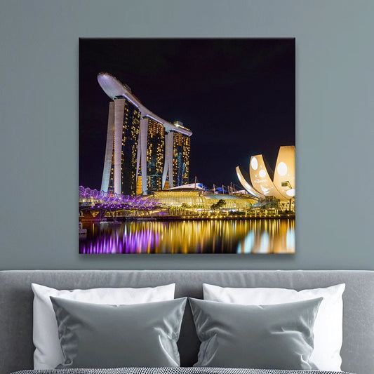 Leinwandbild Singapur Quadrat