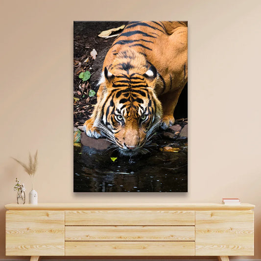 Acrylbild Sumatra Tiger Hochformat