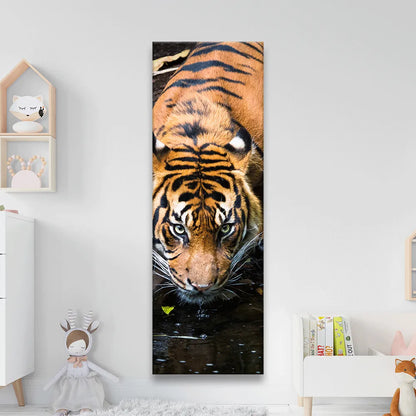 LED Bild Sumatra Tiger Panorama Hoch