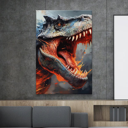 LED Bild T-Rex Hochformat