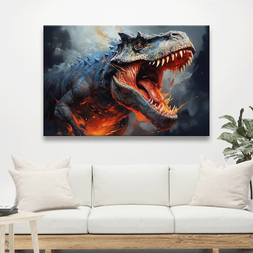 LED Bild T-Rex Querformat