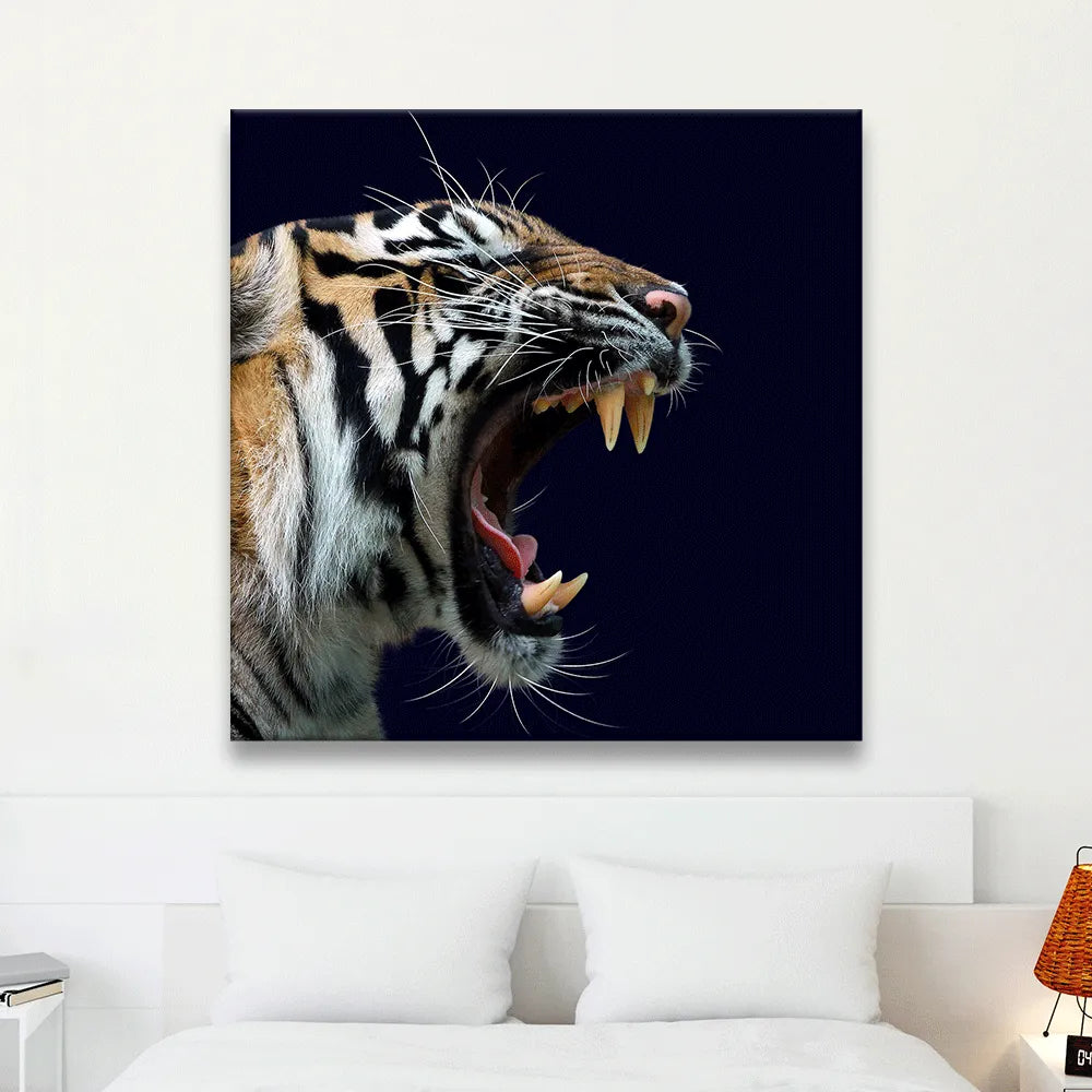 Acrylbild Tiger Quadrat