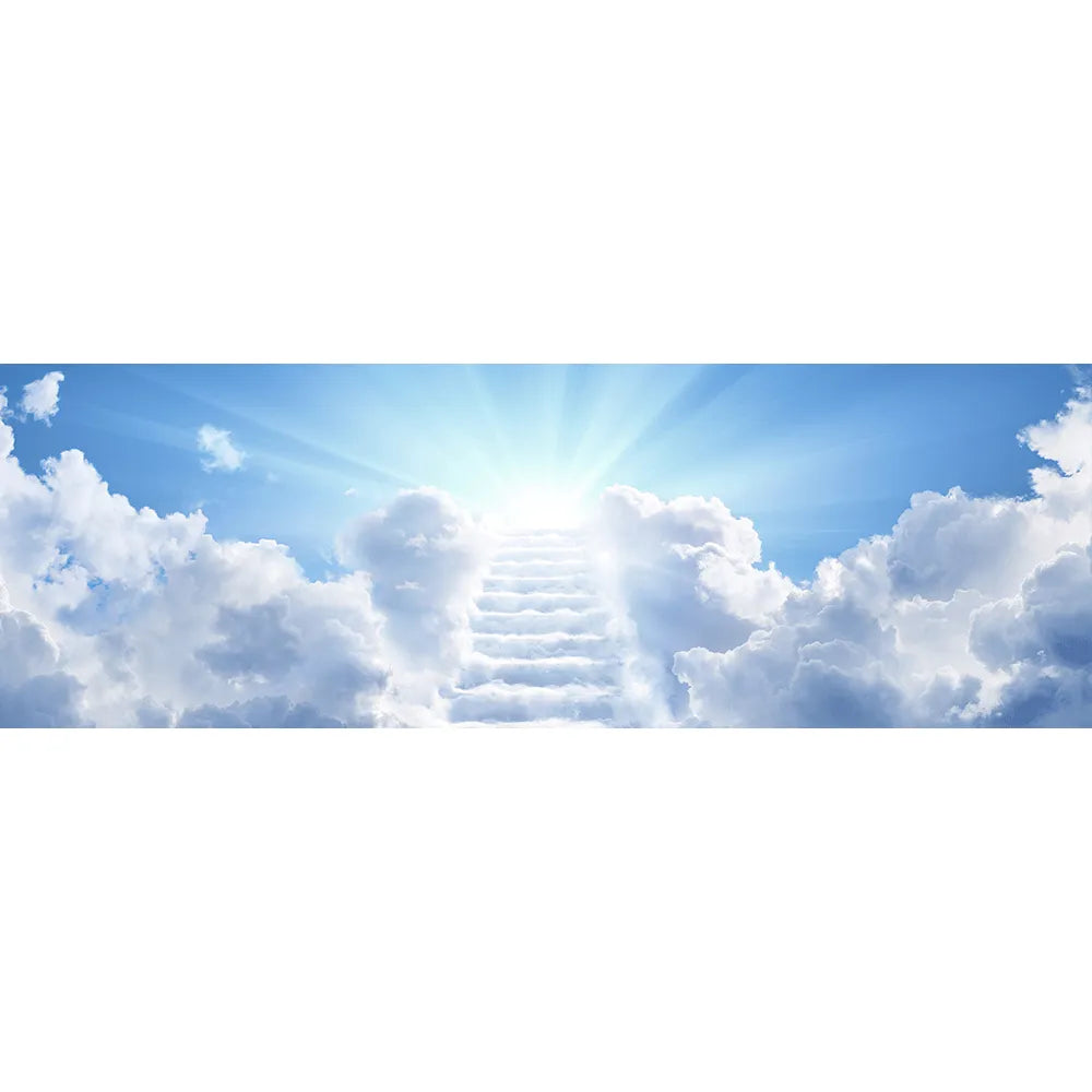 Poster Treppe zum Himmel Panorama Quer