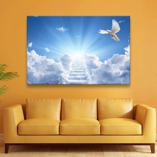 Poster Treppe zum Himmel Querformat